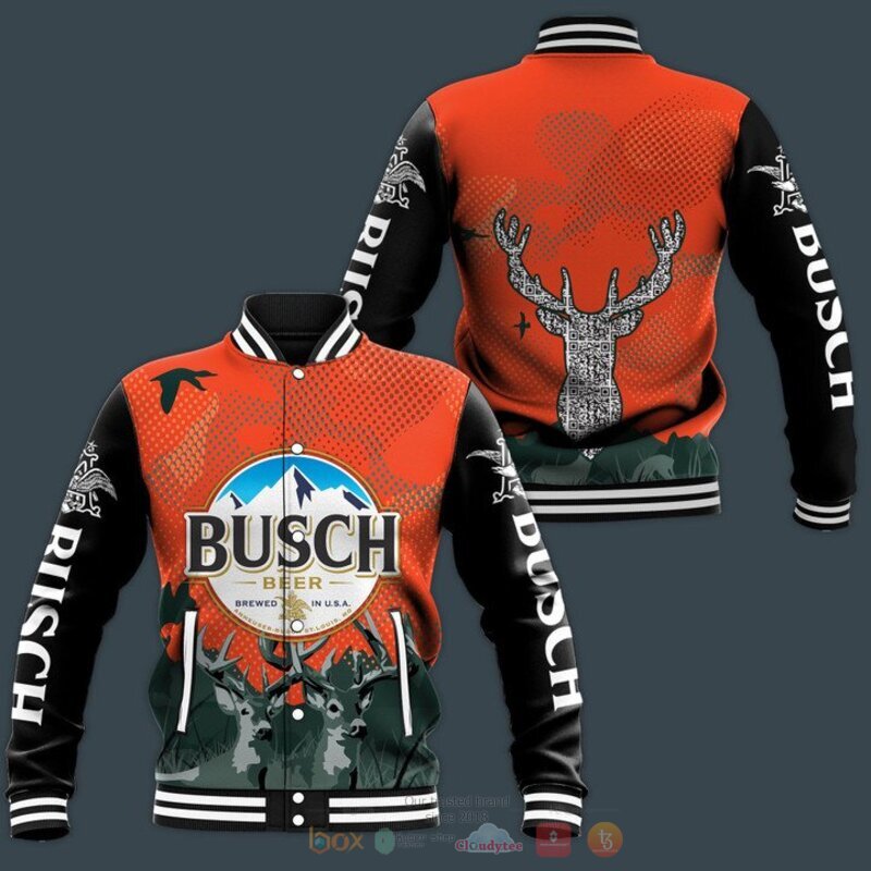 HOT Busch beer Deer Deer Baseball jacket 1