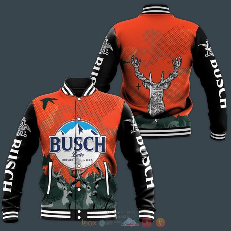 HOT Busch latte beer Deer Deer Baseball jacket 6