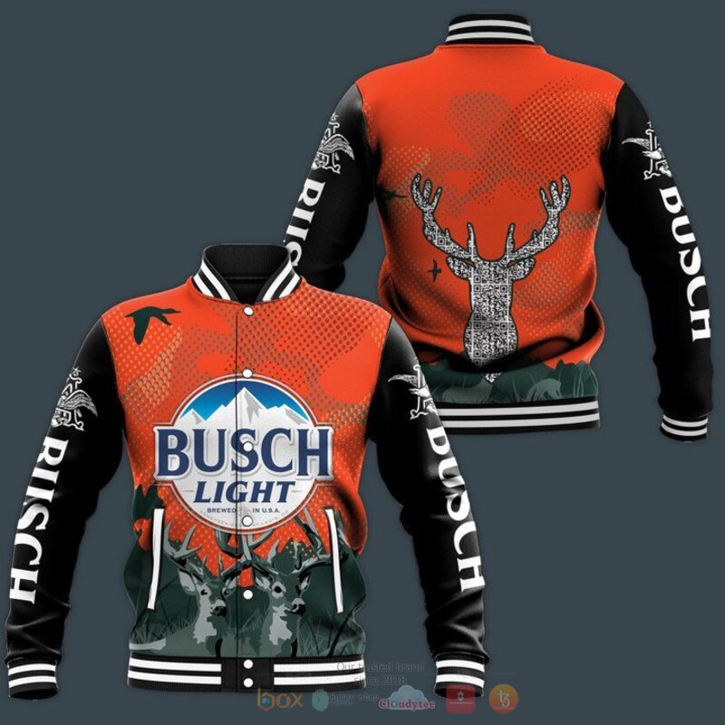HOT Busch light beer Deer Deer Baseball jacket 3
