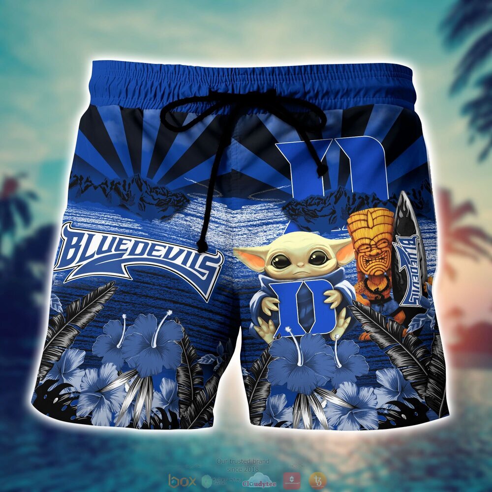 BEST Baby Yoda Duke Blue Devils NCAA Hawaiian Shirt, Shorts 7
