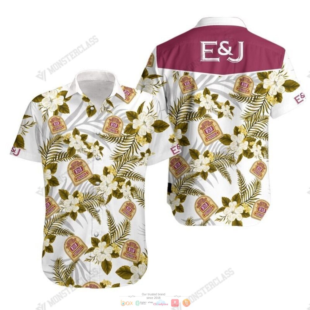 E&J Tropical Plant Hawaiian Shirt, Shorts 4