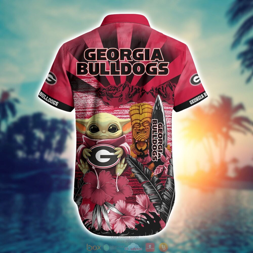 BEST Baby Yoda Georgia Bulldogs NCAA Hawaiian Shirt, Shorts 16