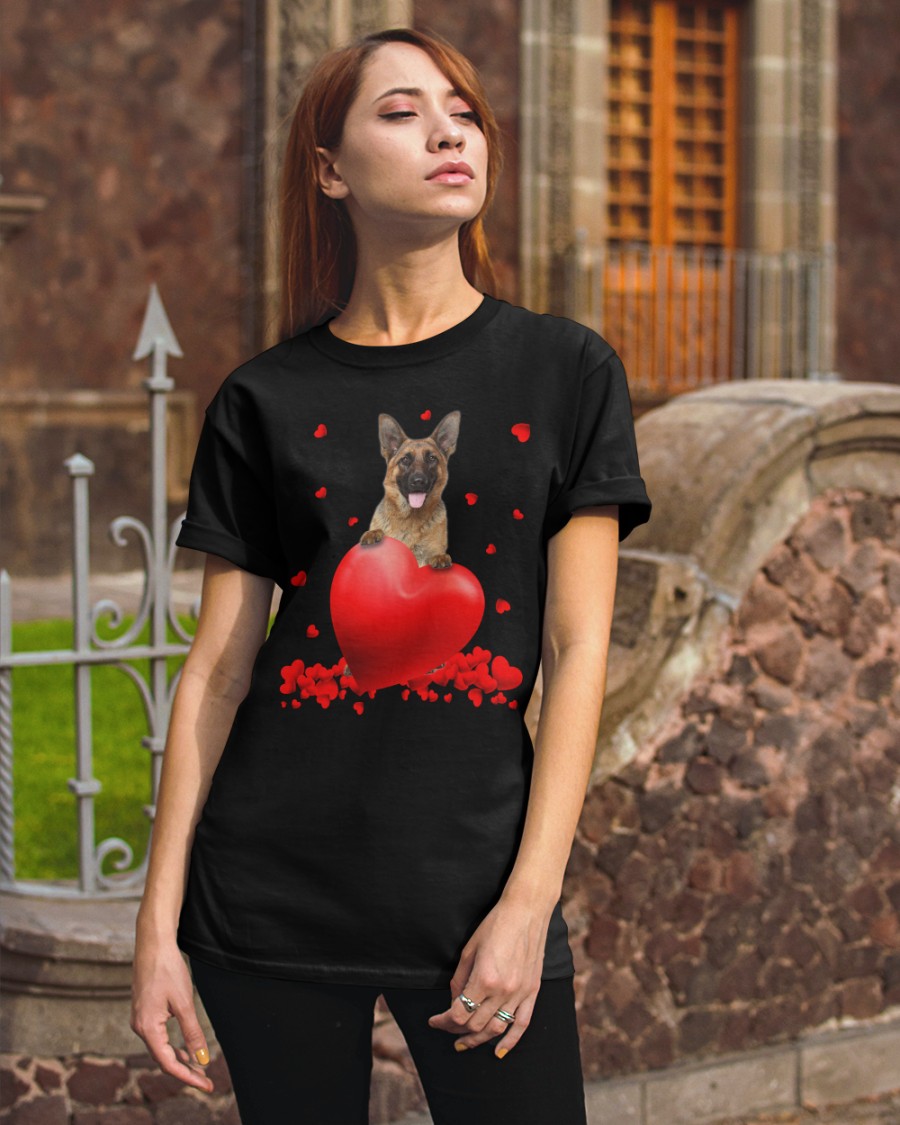 German Shepherd Valentine Hearts shirt, hoodie 17