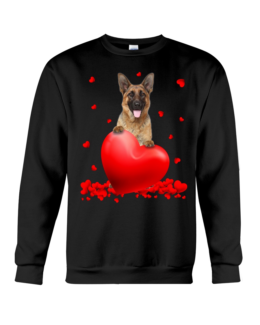 German Shepherd Valentine Hearts shirt, hoodie 1