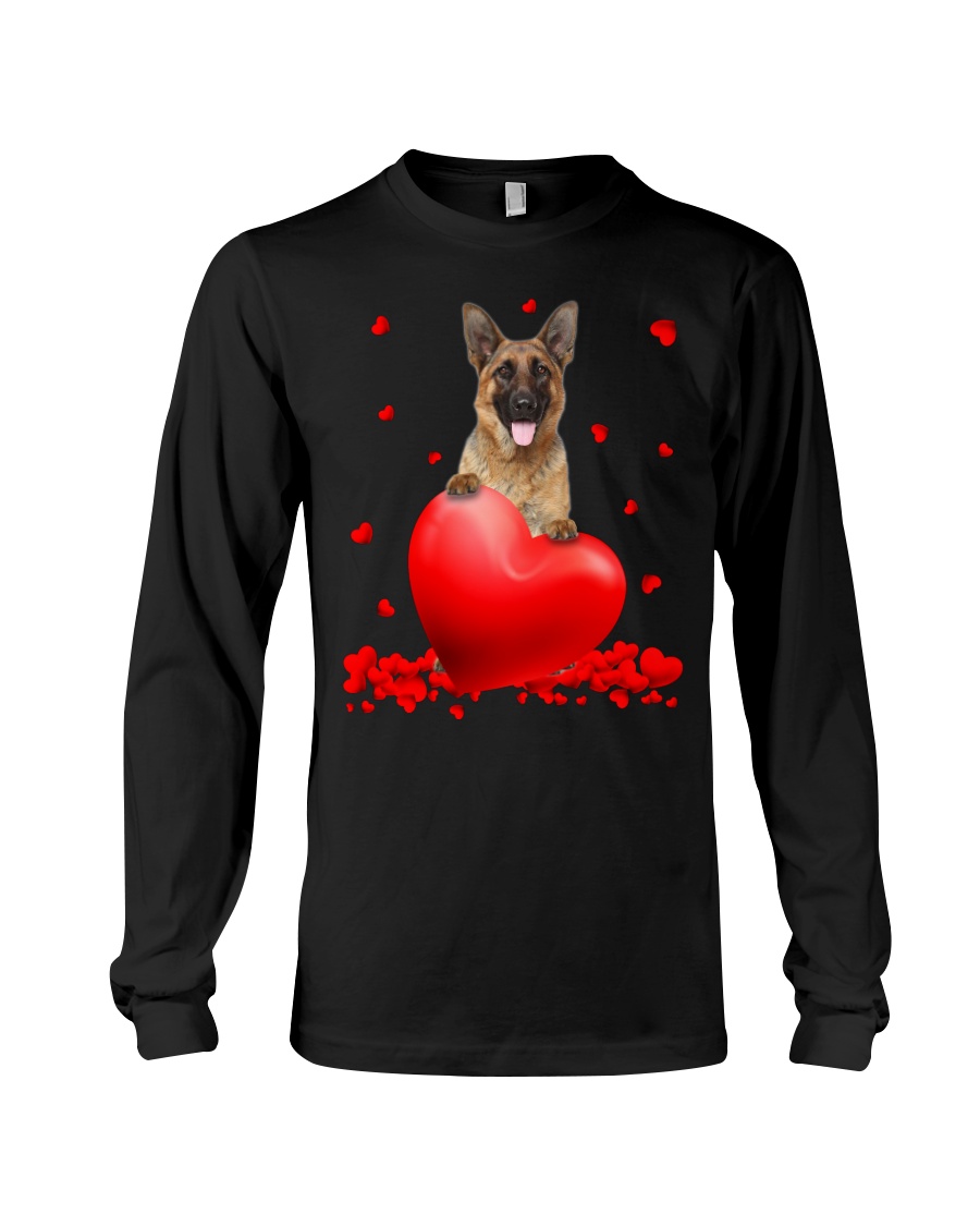 German Shepherd Valentine Hearts shirt, hoodie 3