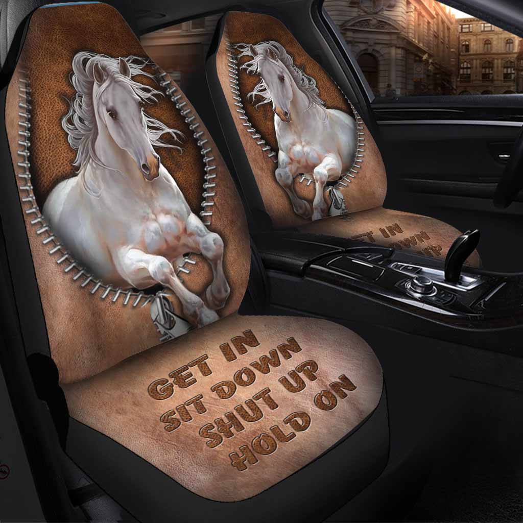Horse Get In Sit Down Shut Up Hold On Seat Cover 9