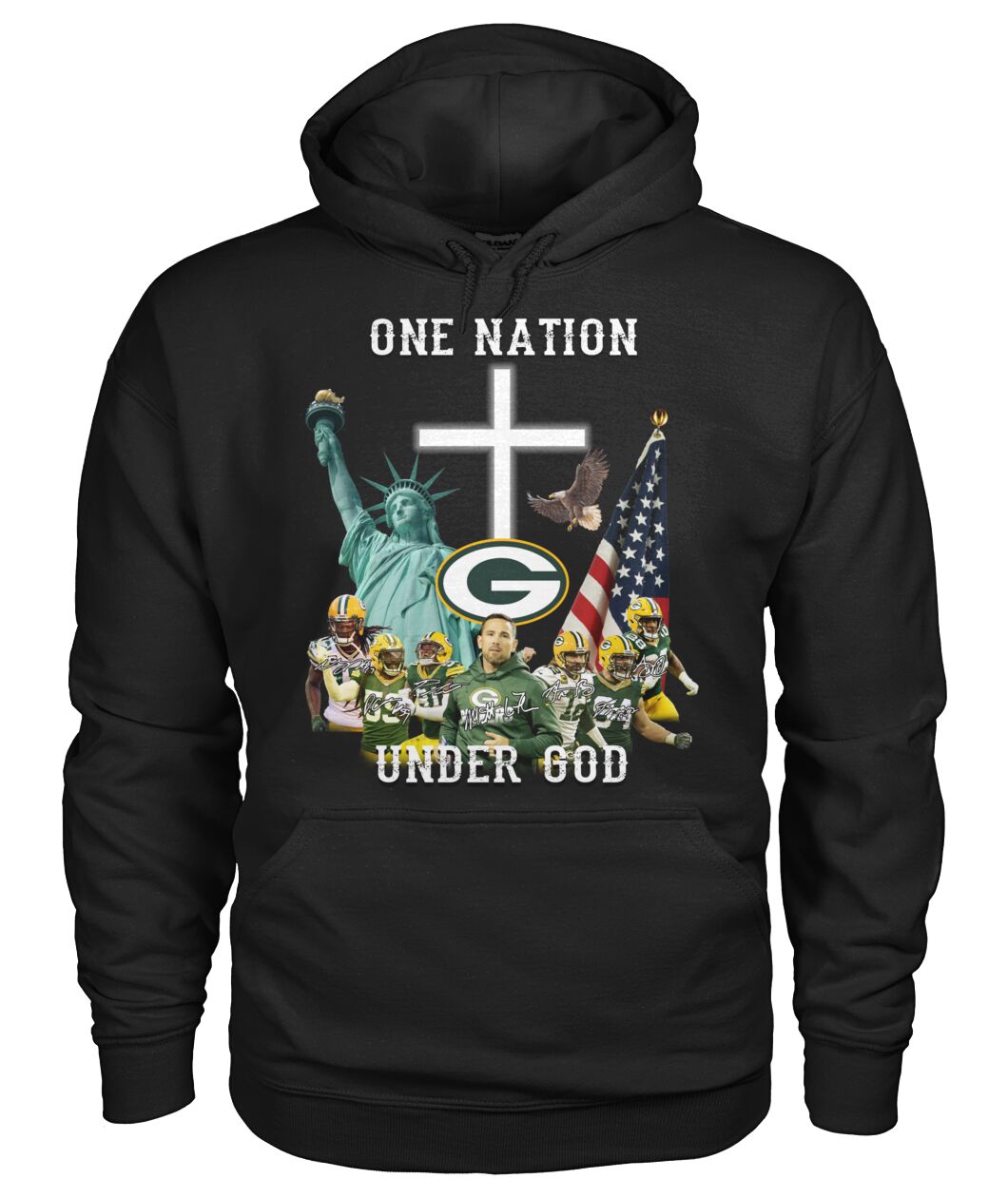 Green Bay Packers One Nation under God shirt hoodie 4