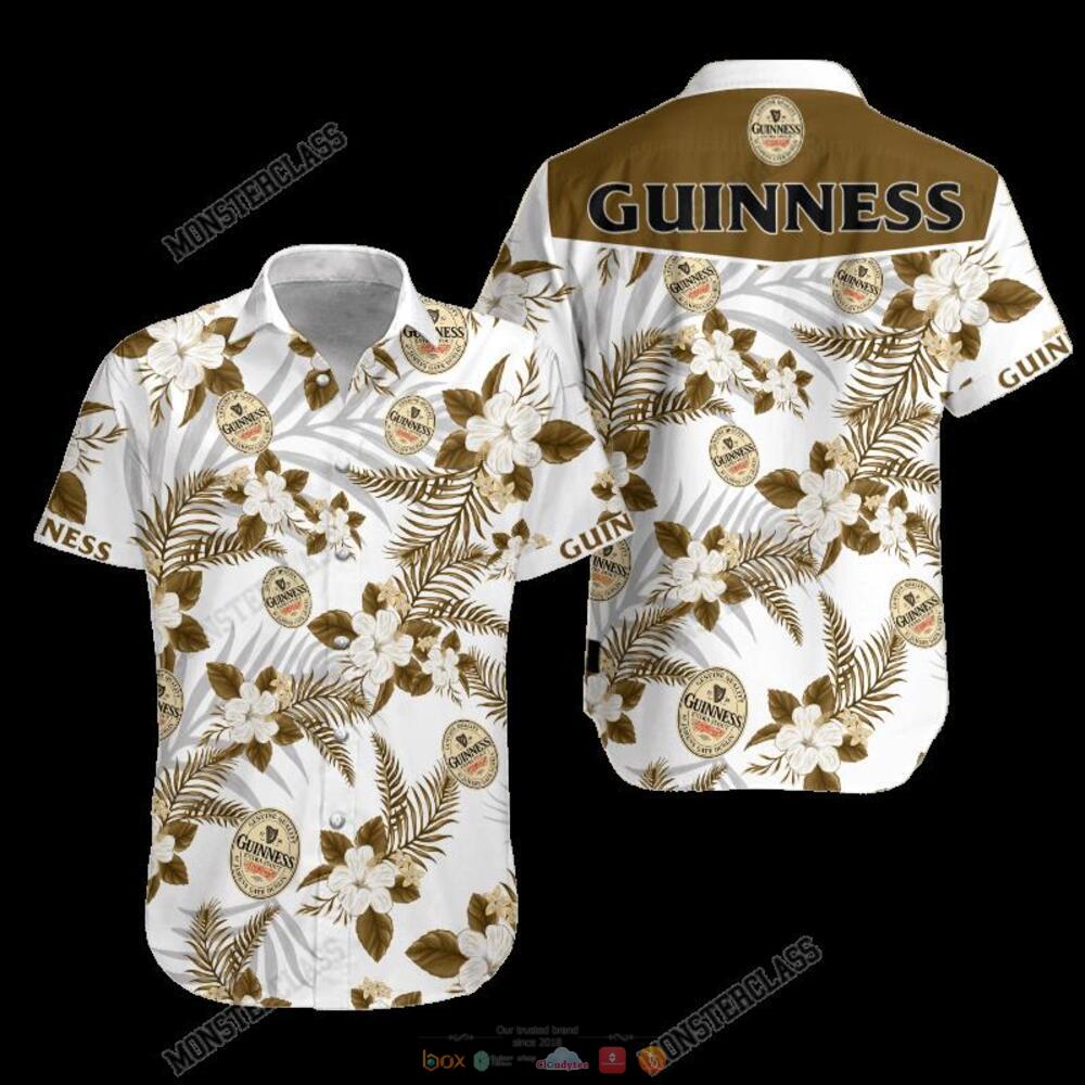 Guinness Tropical Plant Hawaiian Shirt, Shorts 5