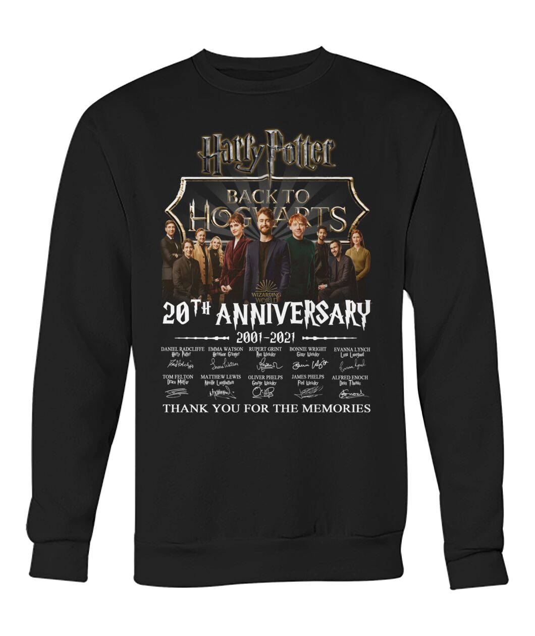 Harry Potter Back to Hogwarts 20th Anniversary 2001-2021 shirt, hoodie 1