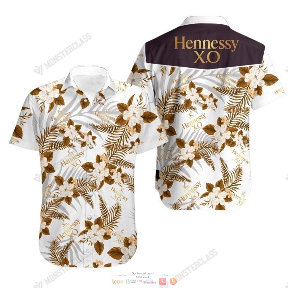 Hennessy X.O Tropical Plant Hawaiian Shirt, Shorts 4