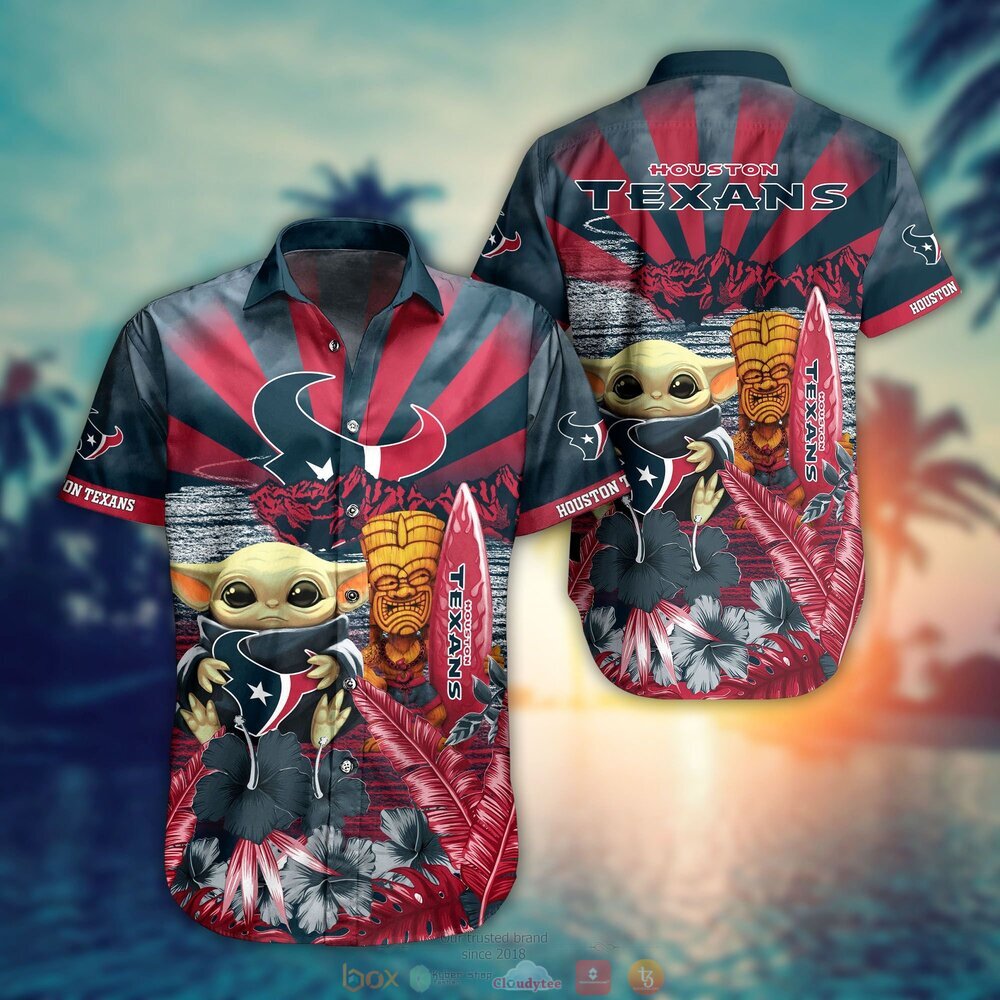BEST Baby Yoda Houston Texans NFL Hawaiian Shirt, Shorts 1