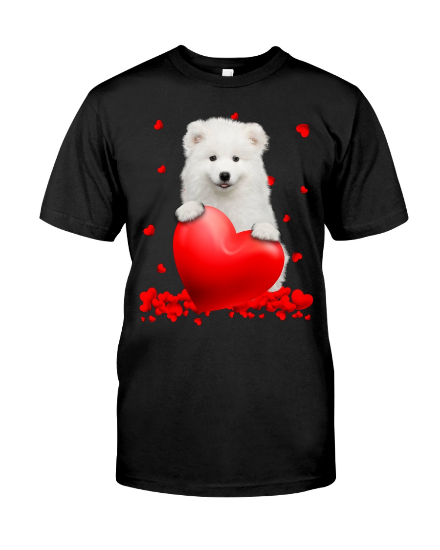 NEW Samoyed Valentine Hearts shirt, hoodie 24