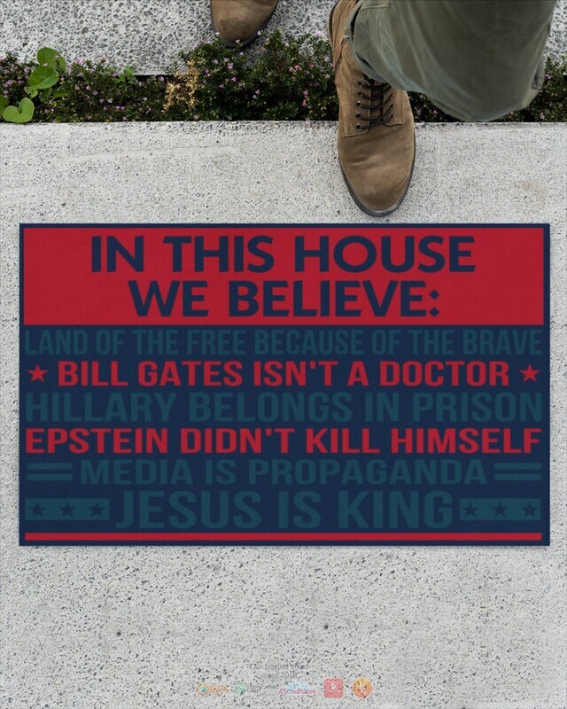 In this house we believe Jesus is King doormat 11