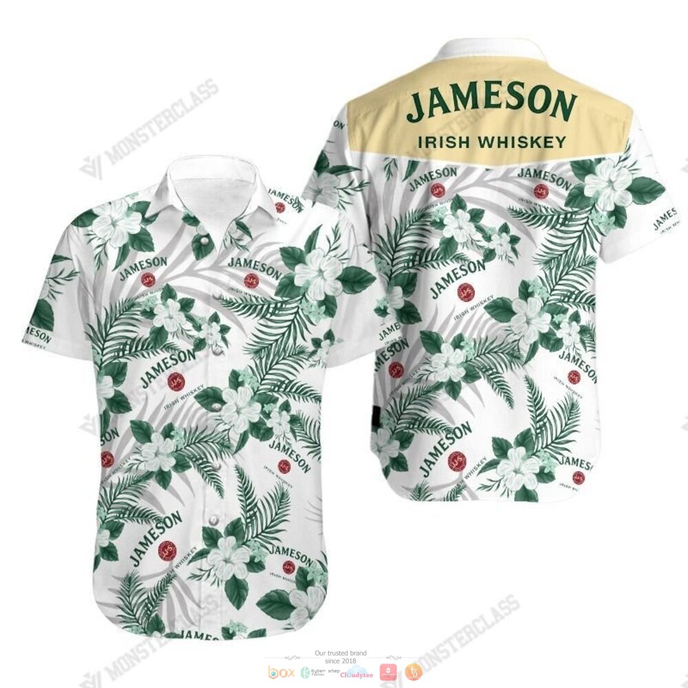 Jameson Irish Whiskey Tropical Plant Hawaiian Shirt, Shorts 4