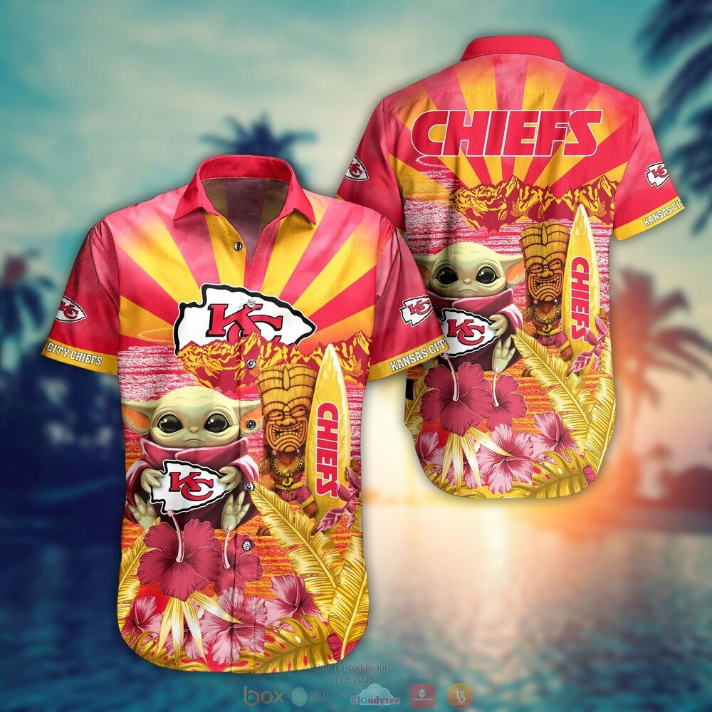 BEST Baby Yoda Kansas City Chiefs NFL Hawaiian Shirt, Shorts 8
