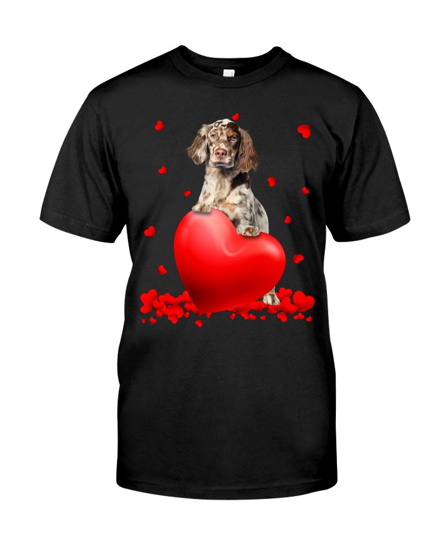 NEW English Setter Valentine Hearts shirt, hoodie 23