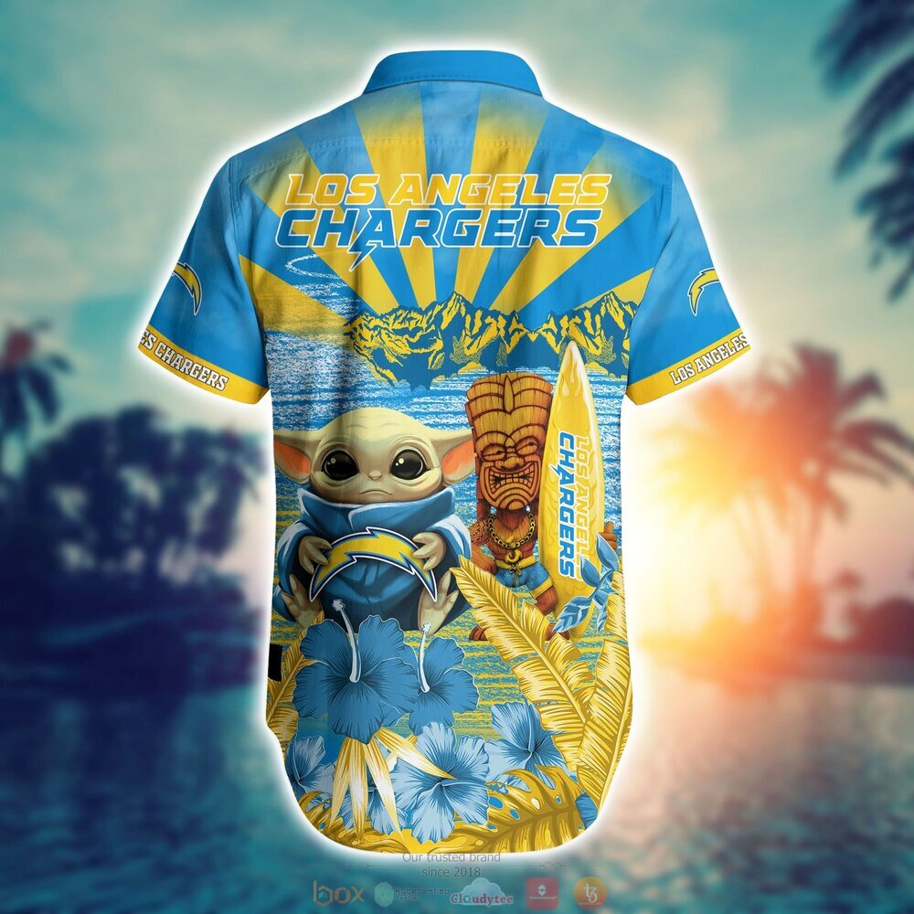 BEST Baby Yoda Los Angeles Chargers NFL Hawaiian Shirt, Shorts 16