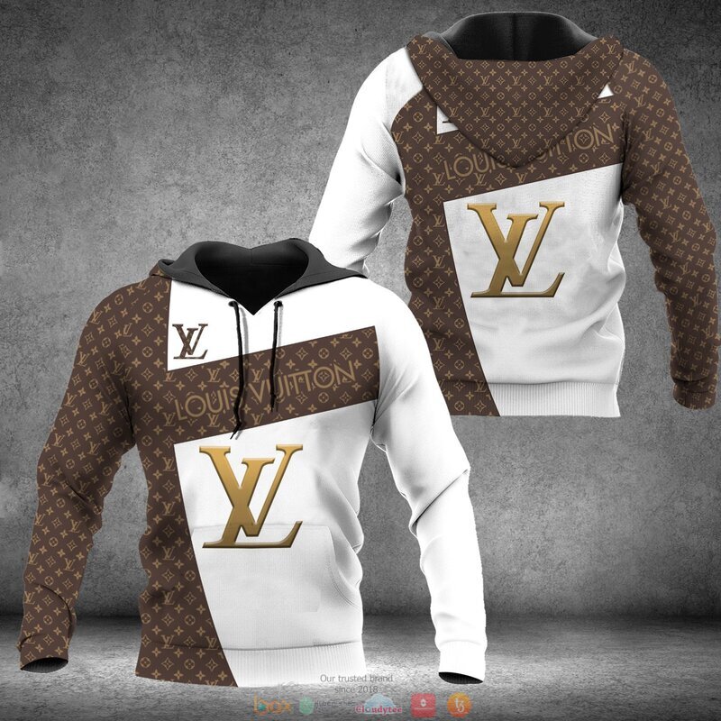 BEST Louis Vuitton brown pattern white jersey shirt, hoodie 8