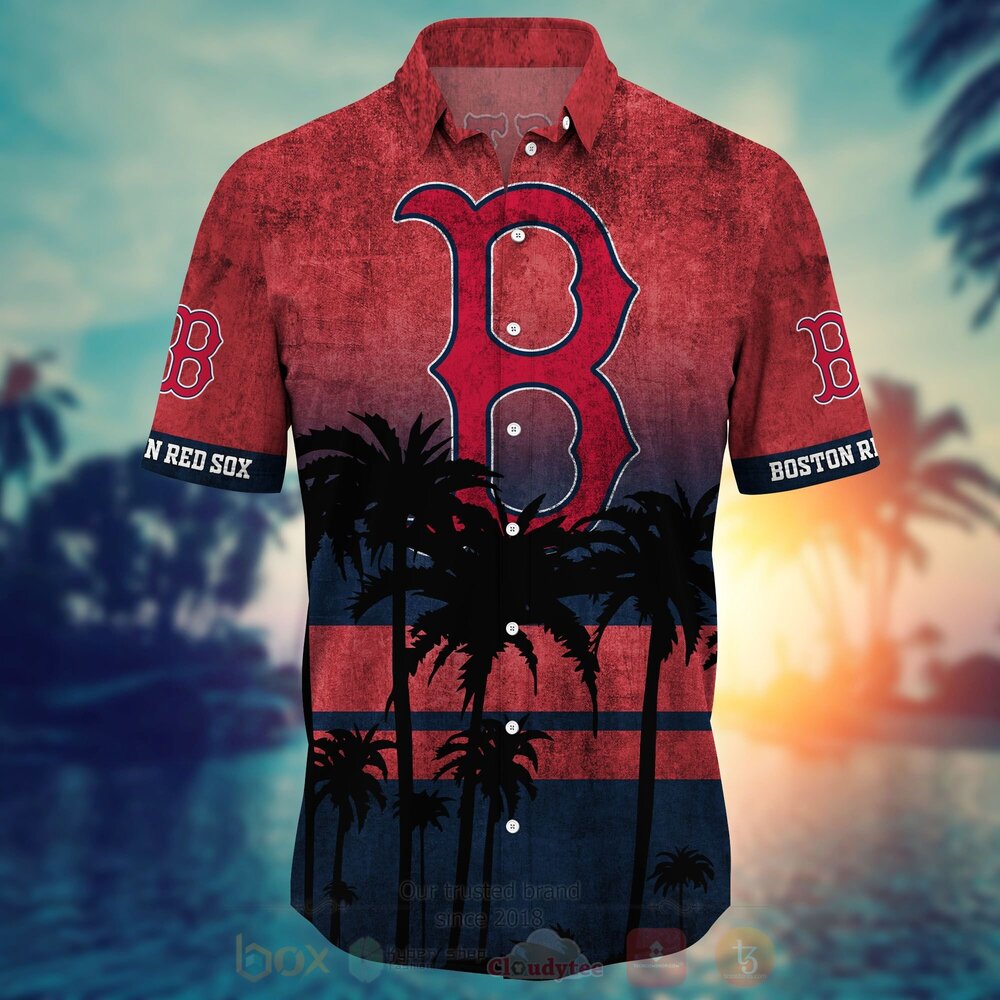 TOP MLB Boston Red Sox Short Sleeve Hawaiian Shirt, Short 7