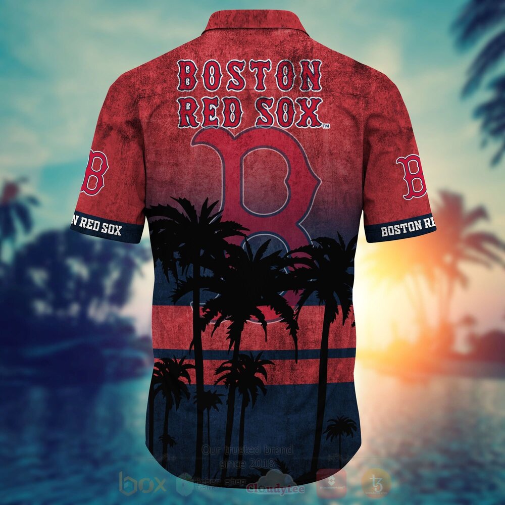 TOP MLB Boston Red Sox Short Sleeve Hawaiian Shirt, Short 4