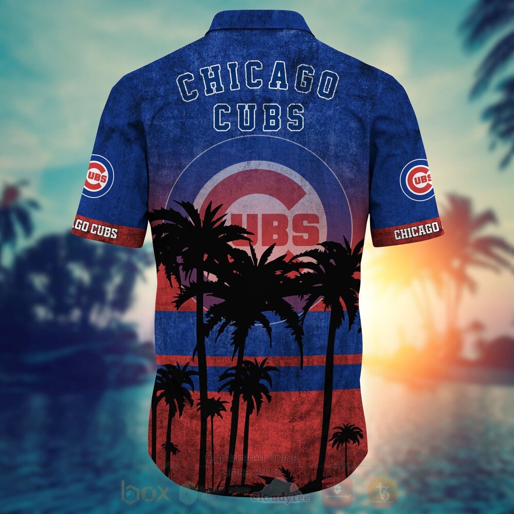 TOP MLB Chicago Cubs Short Sleeve Hawaiian Shirt, Short 8