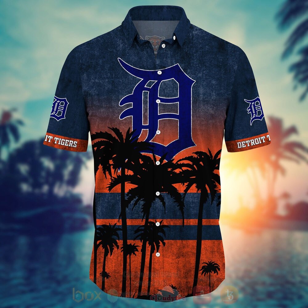 TOP MLB Detroit Tigers Short Sleeve Hawaiian Shirt, Short 18