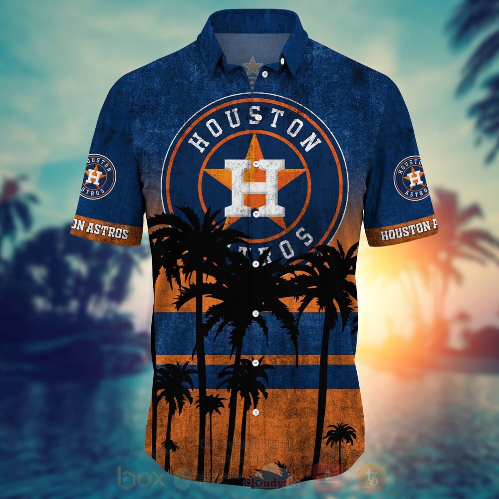 TOP MLB Houston Astros Short Sleeve Hawaiian Shirt, Short 7
