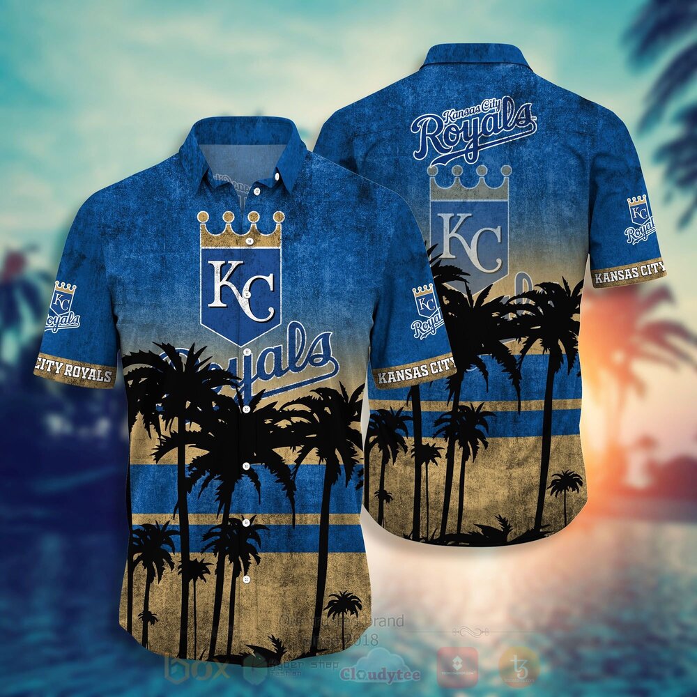 TOP MLB Kansas City Royals Short Sleeve Hawaiian Shirt, Short 11