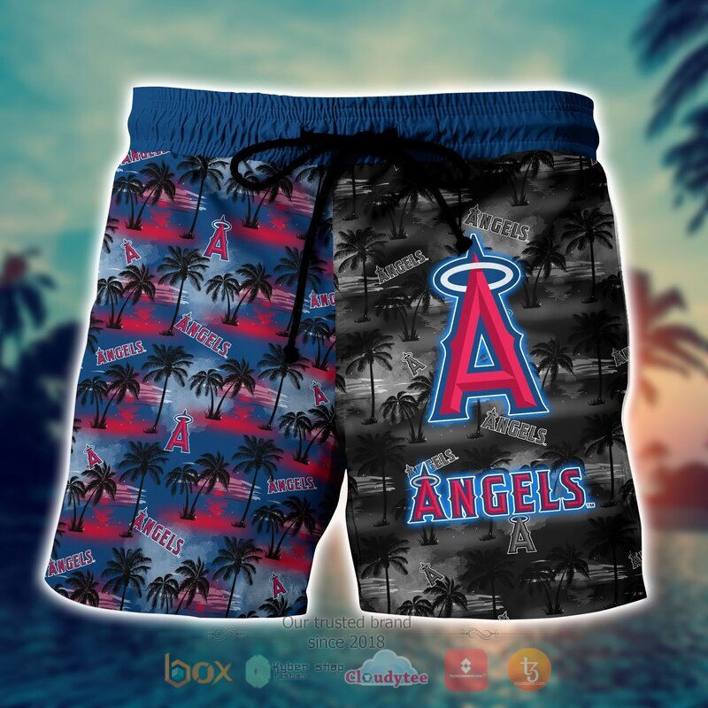 Los Angeles Angels Style MLB Hawaiian shirt, Short 4