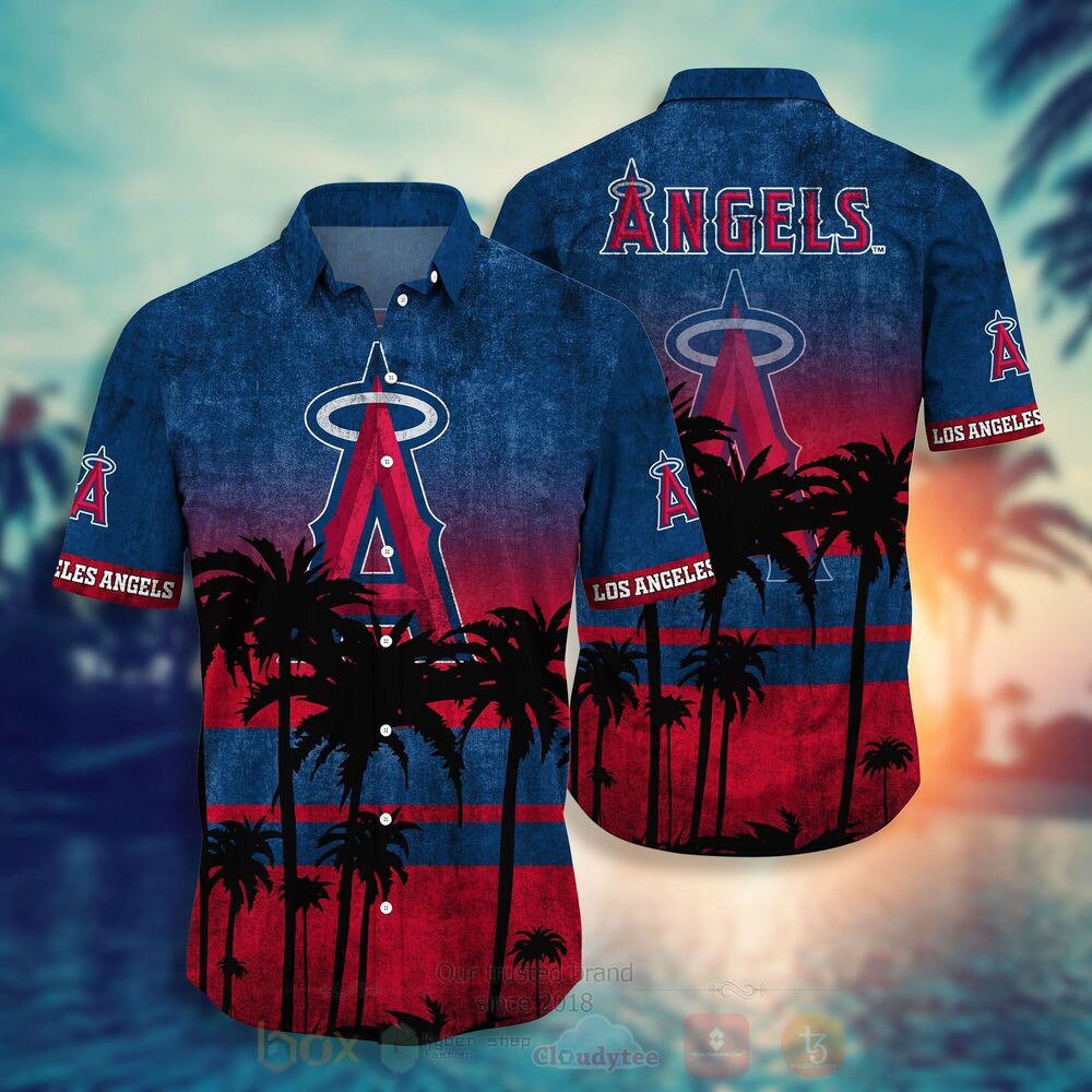 TOP MLB Los Angeles Angels of Anaheim Short Sleeve Hawaiian Shirt, Short 11