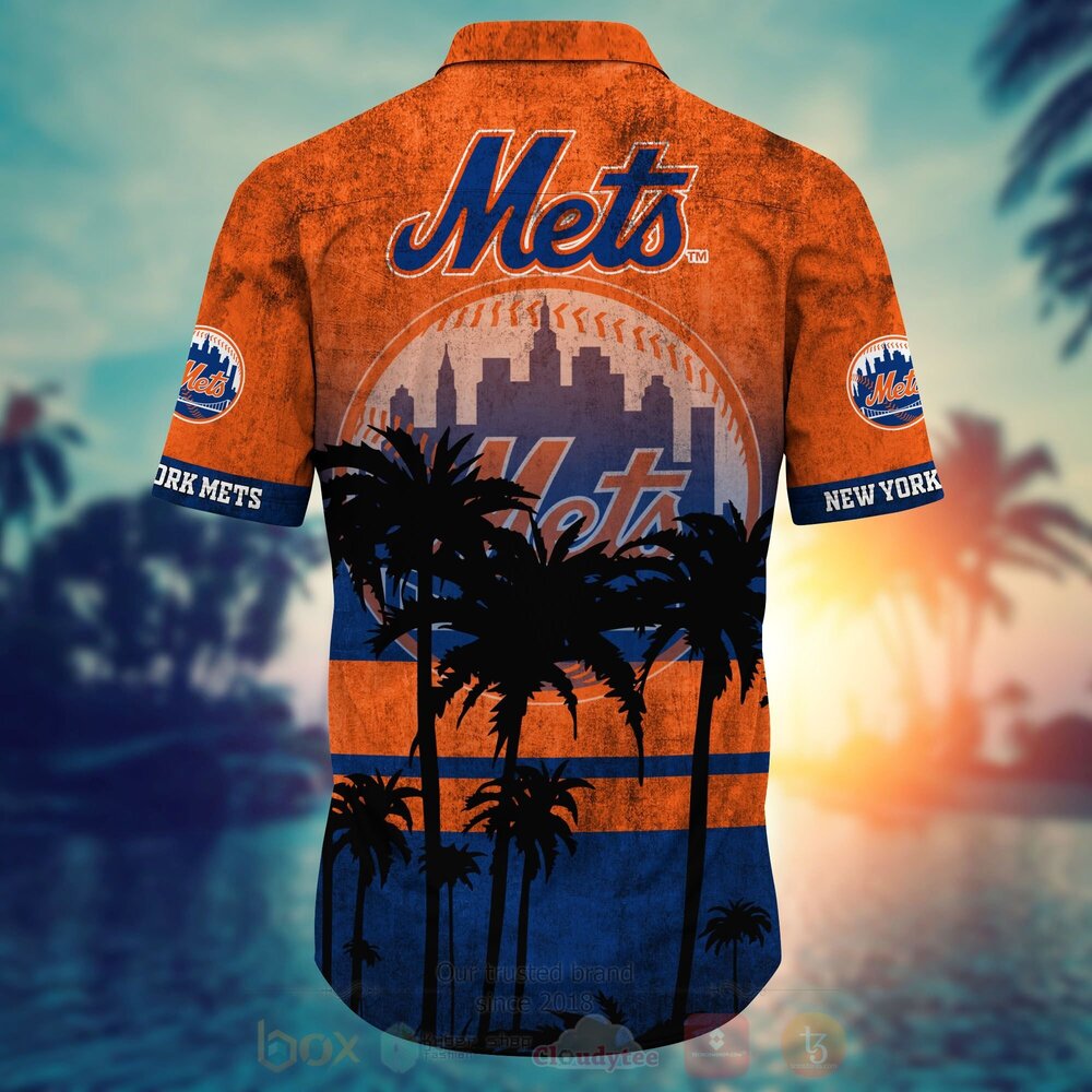 TOP MLB New York Mets Short Sleeve Hawaiian Shirt, Short 8
