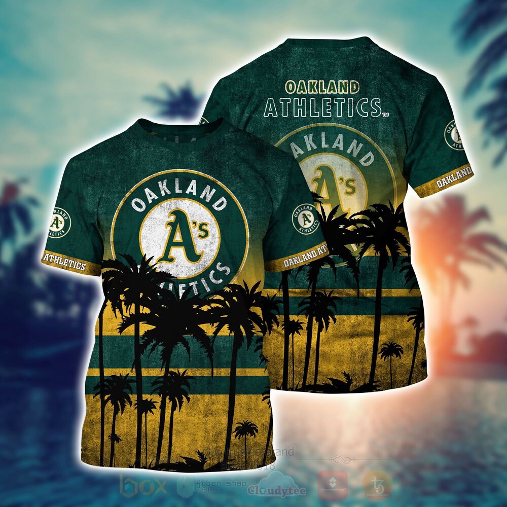 TOP MLB Oakland Athletics Short Sleeve Hawaiian Shirt, Short 16