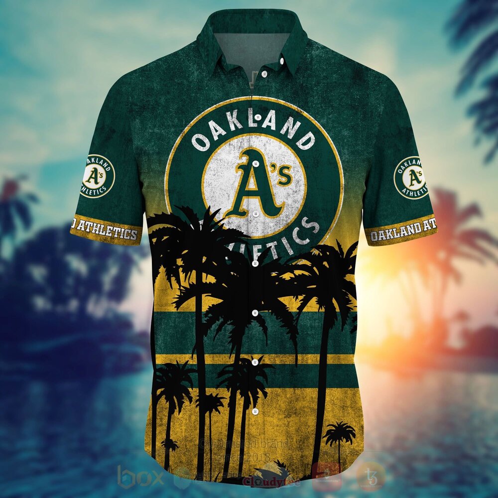 TOP MLB Oakland Athletics Short Sleeve Hawaiian Shirt, Short 7