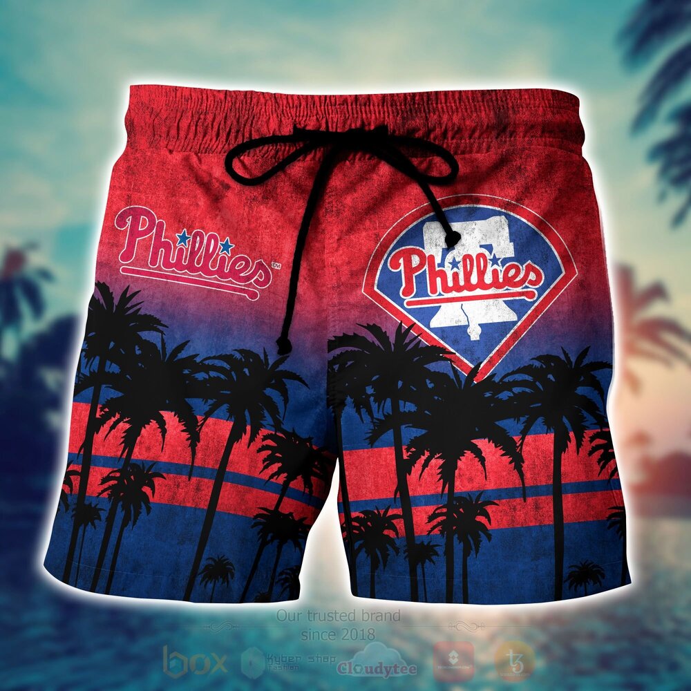 TOP MLB Philadelphia Phillies Short Sleeve Hawaiian Shirt, Short 9