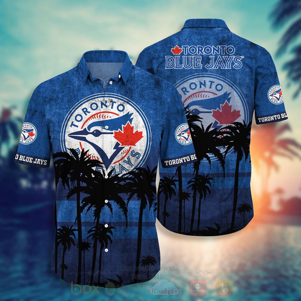 TOP MLB Toronto Blue Jays Short Sleeve Hawaiian Shirt, Short 11