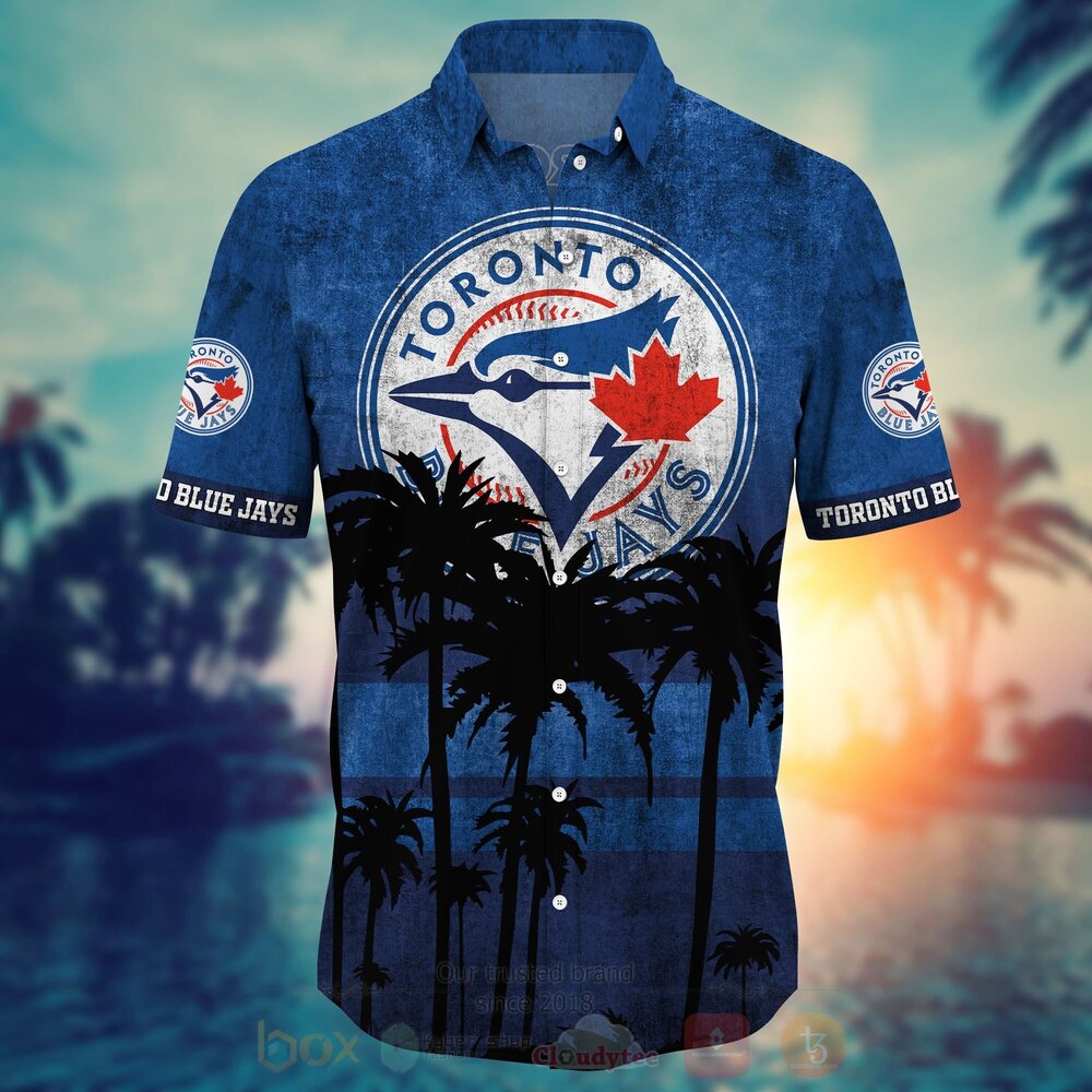 TOP MLB Toronto Blue Jays Short Sleeve Hawaiian Shirt, Short 3