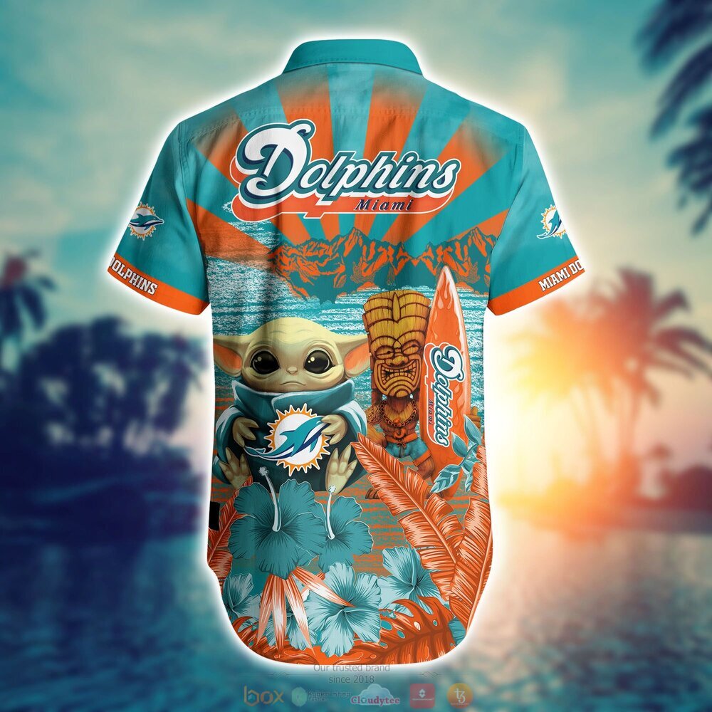 BEST Baby Yoda Miami Dolphins NFL Hawaiian Shirt, Shorts 3