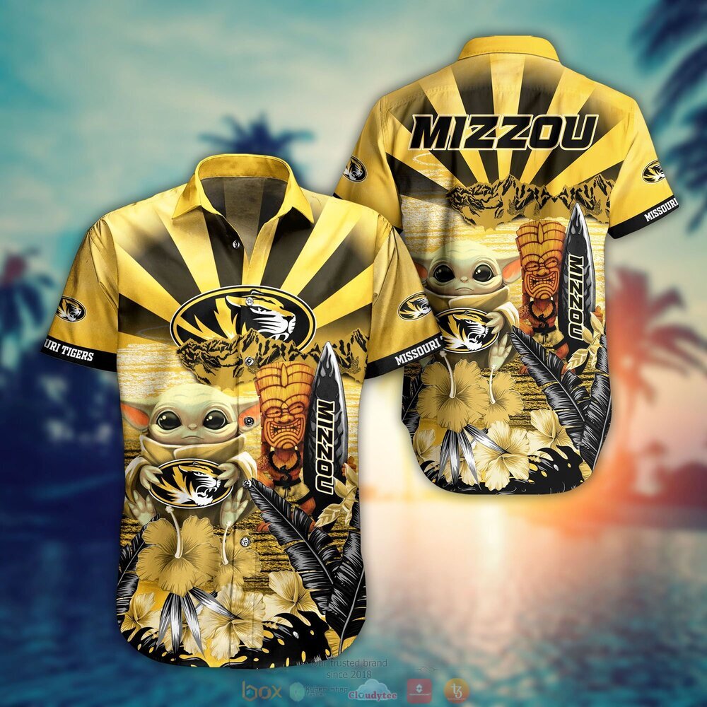 BEST Baby Yoda Missouri Tigers NCAA Hawaiian Shirt, Shorts 9