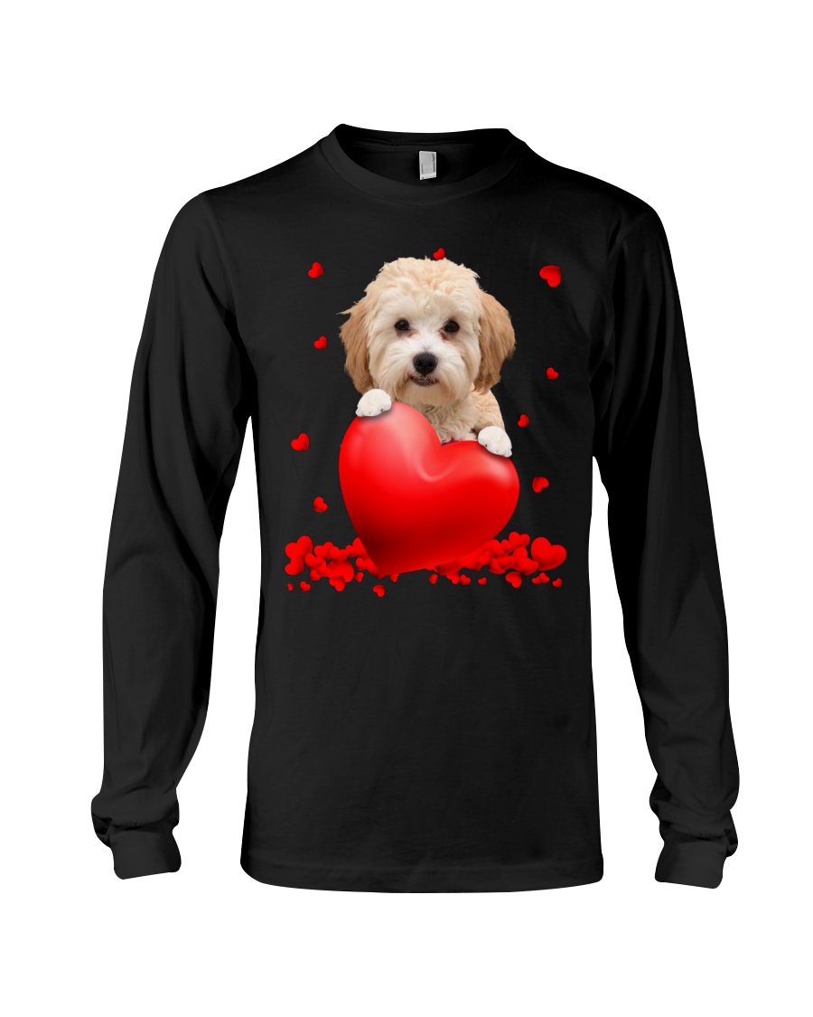 Morkie Poo Valentine Hearts shirt, hoodie 3