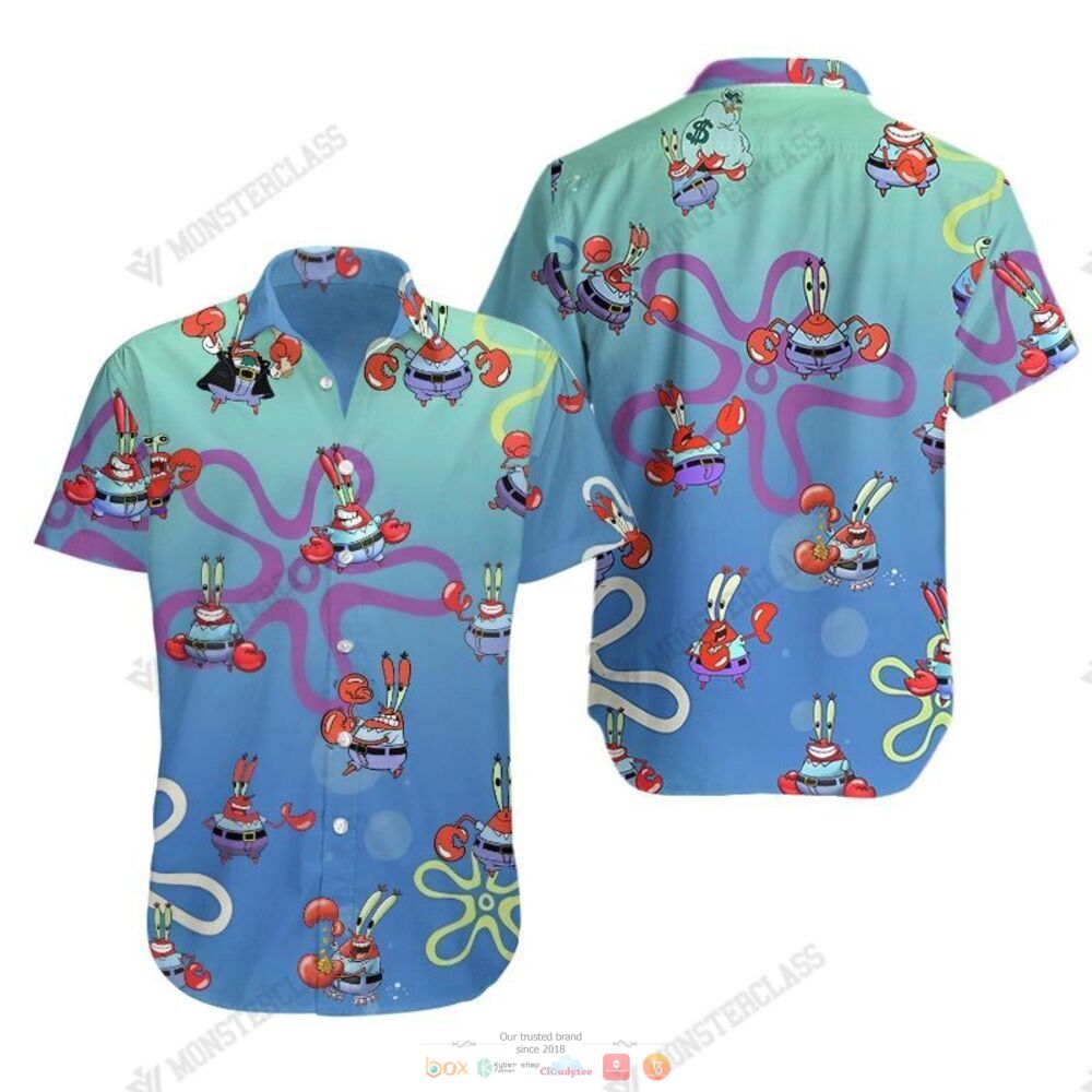 Mr. Krabs Hawaiian Shirt, Shorts 5