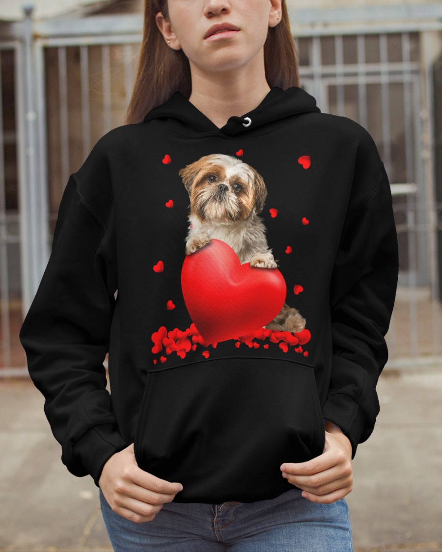 NEW Shih Tzu Valentine Hearts shirt, hoodie 25