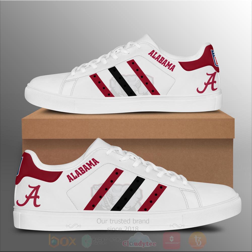 TOP NCAA Alabama Crimson Tide Skate Stan Smith Shoes 6