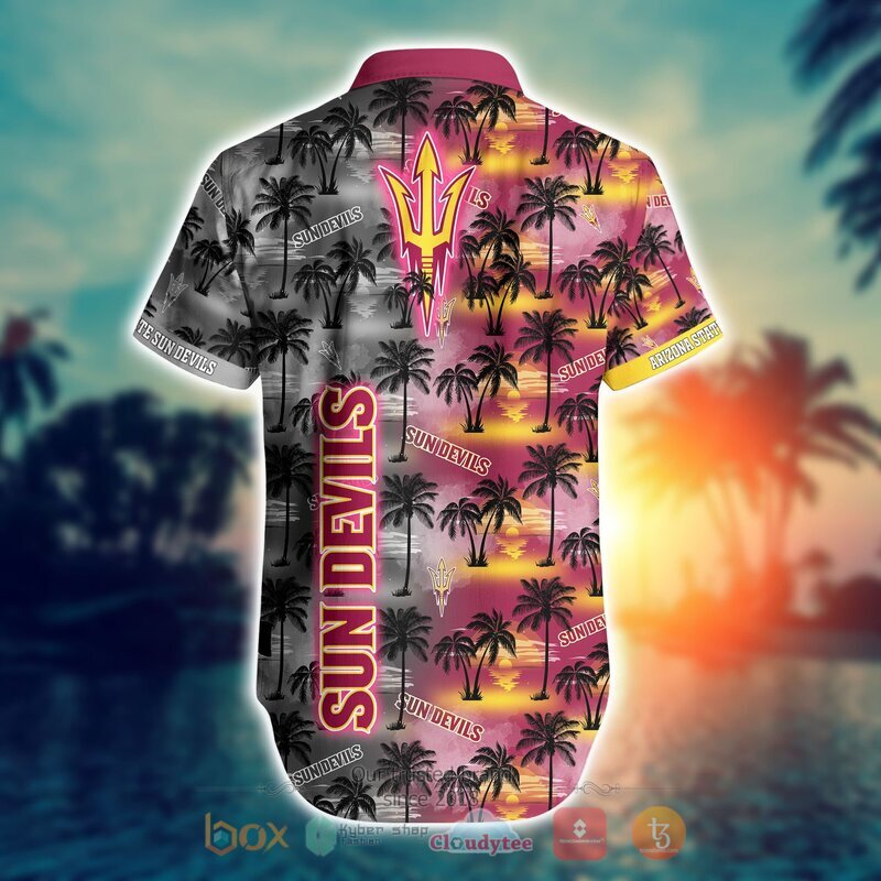 Arizona State Sun Devils Style NCAA Hawaiian shirt, Short 3