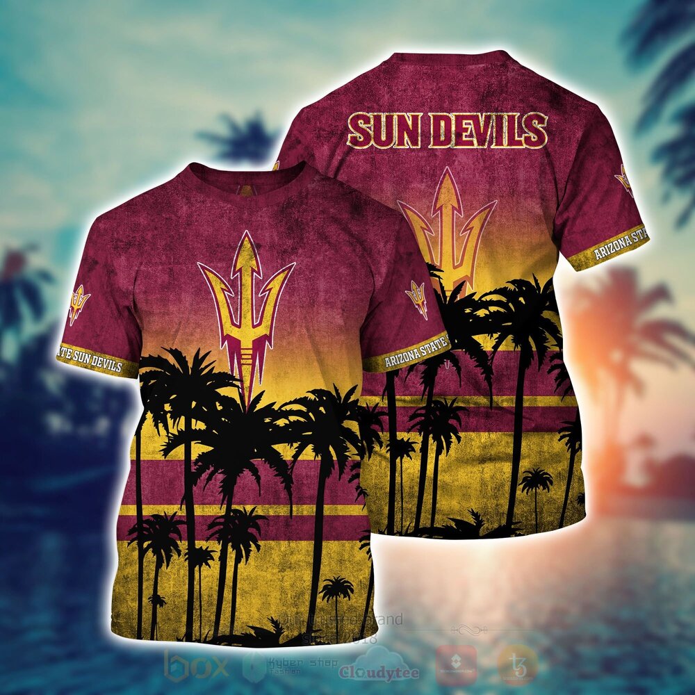 TOP NCAA Arizona State Sun Devils football Short Sleeve Hawaiian Shirt, Short 6
