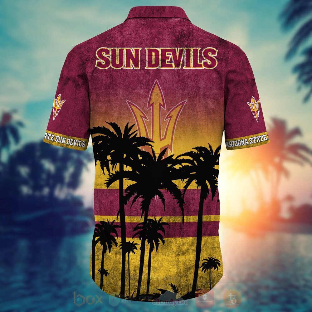 TOP NCAA Arizona State Sun Devils football Short Sleeve Hawaiian Shirt, Short 8
