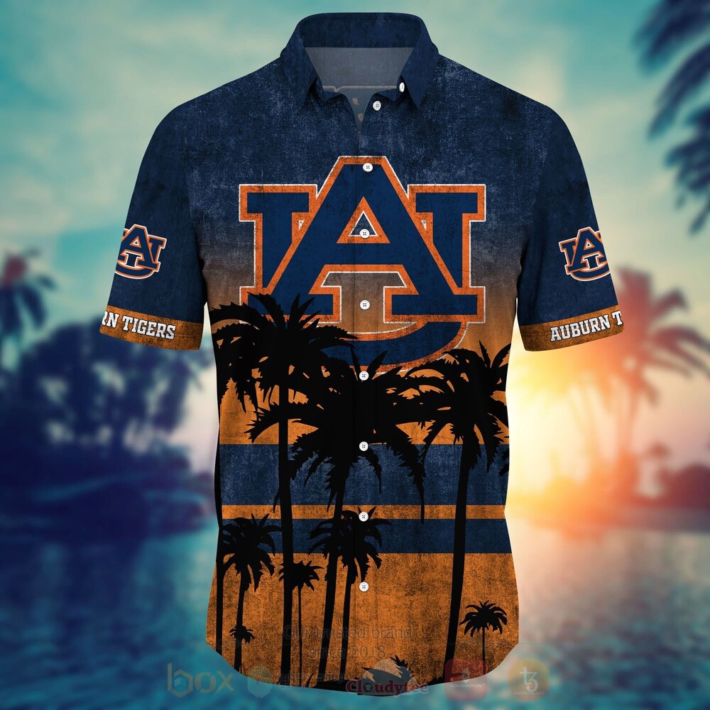 TOP NCAA Auburn Tigers football Short Sleeve Hawaiian Shirt, Short 18