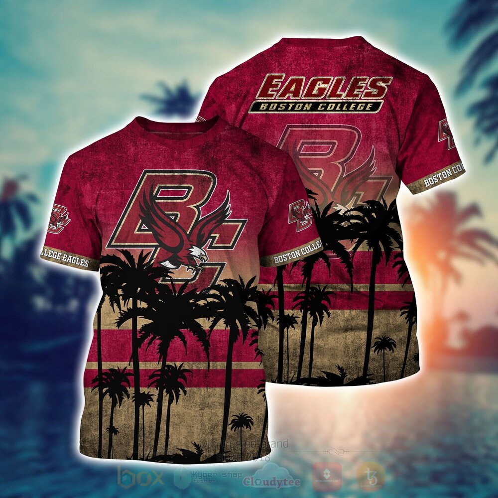 TOP NCAA Boston College Eagles Short Sleeve Hawaiian Shirt, Short 2