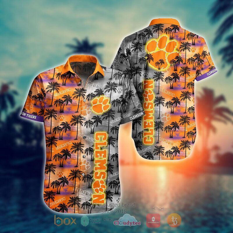 Clemson Tigers Style NCAA Hawaiian shirt, Short 9