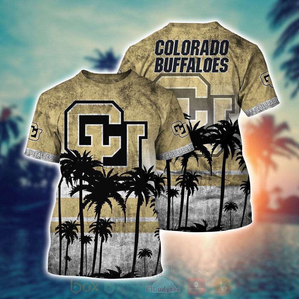 TOP NCAA Colorado Buffaloes football Short Sleeve Hawaiian Shirt, Short 16