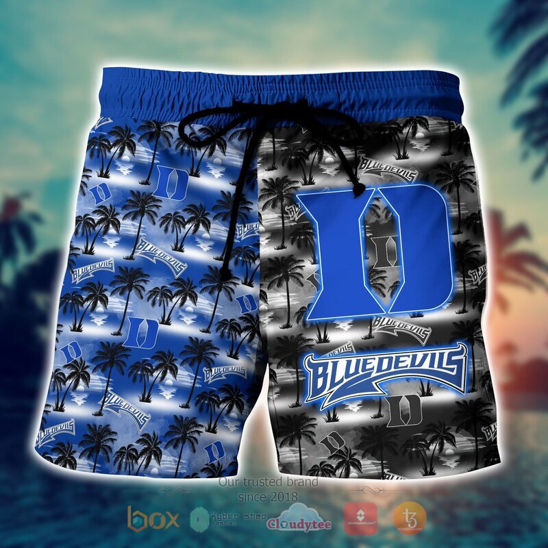 Duke Blue Devils Style NCAA Hawaiian shirt, Short 4
